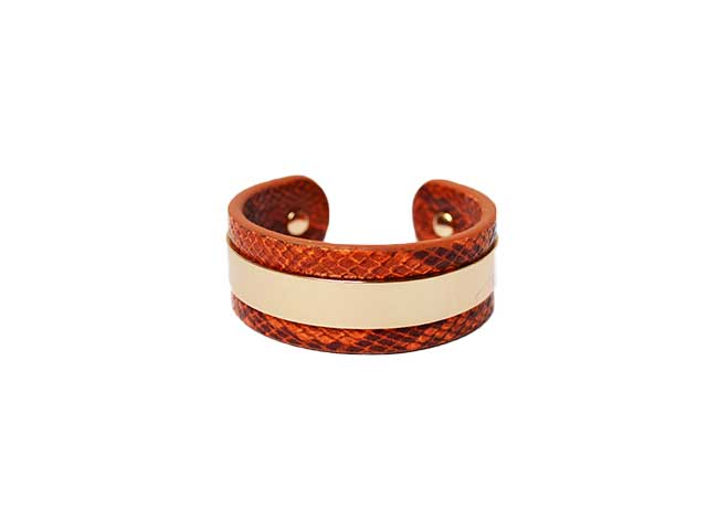 Bracciale ecopelle arancione 270913