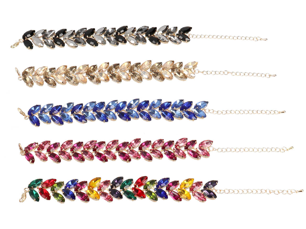 Bracciale con pietre e strass 274022