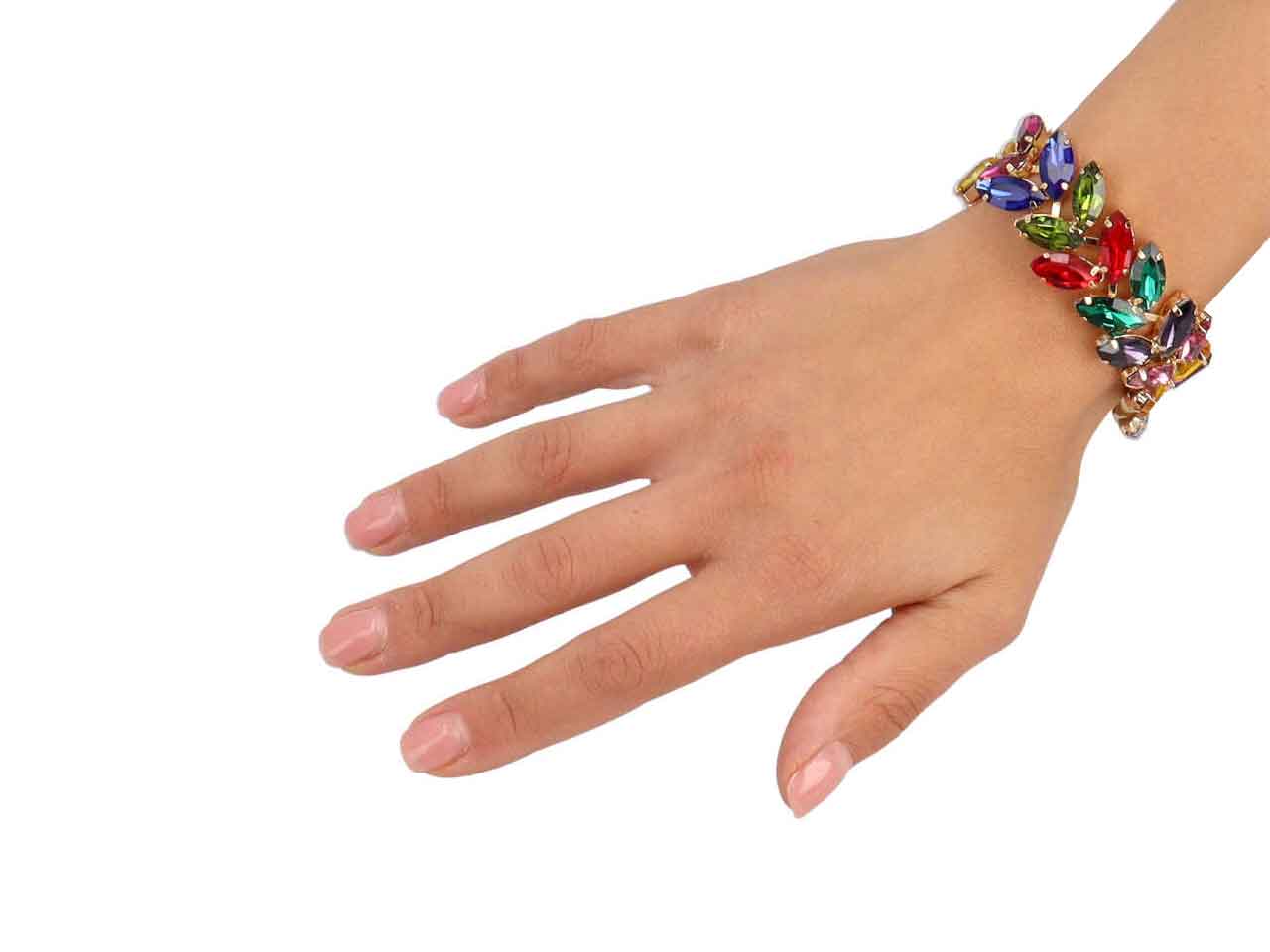 Bracciale con pietre e strass 274022
