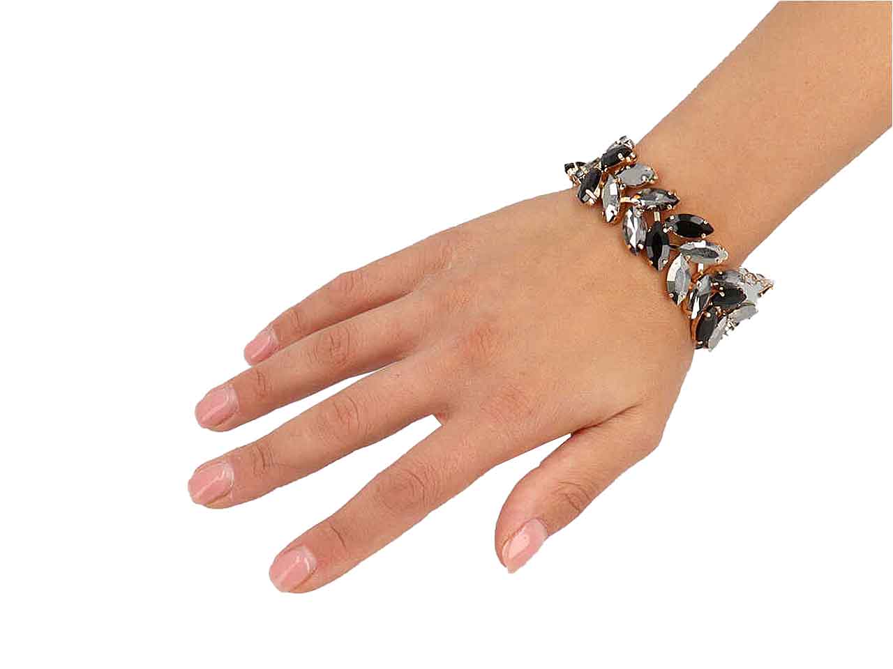 Bracciale con pietre e strass 274022