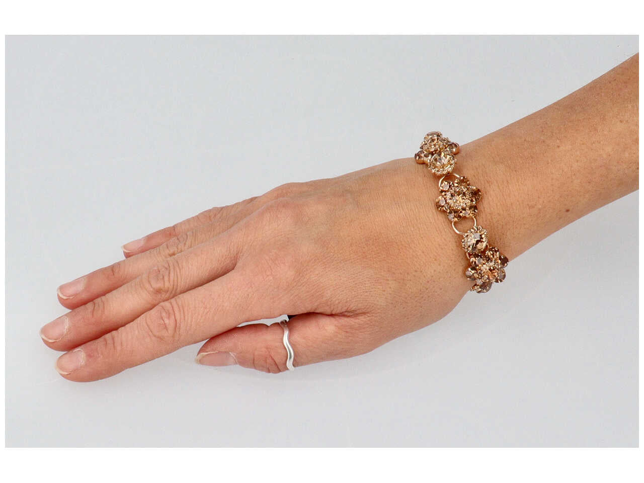 Bracciale fiori con strass 274999
