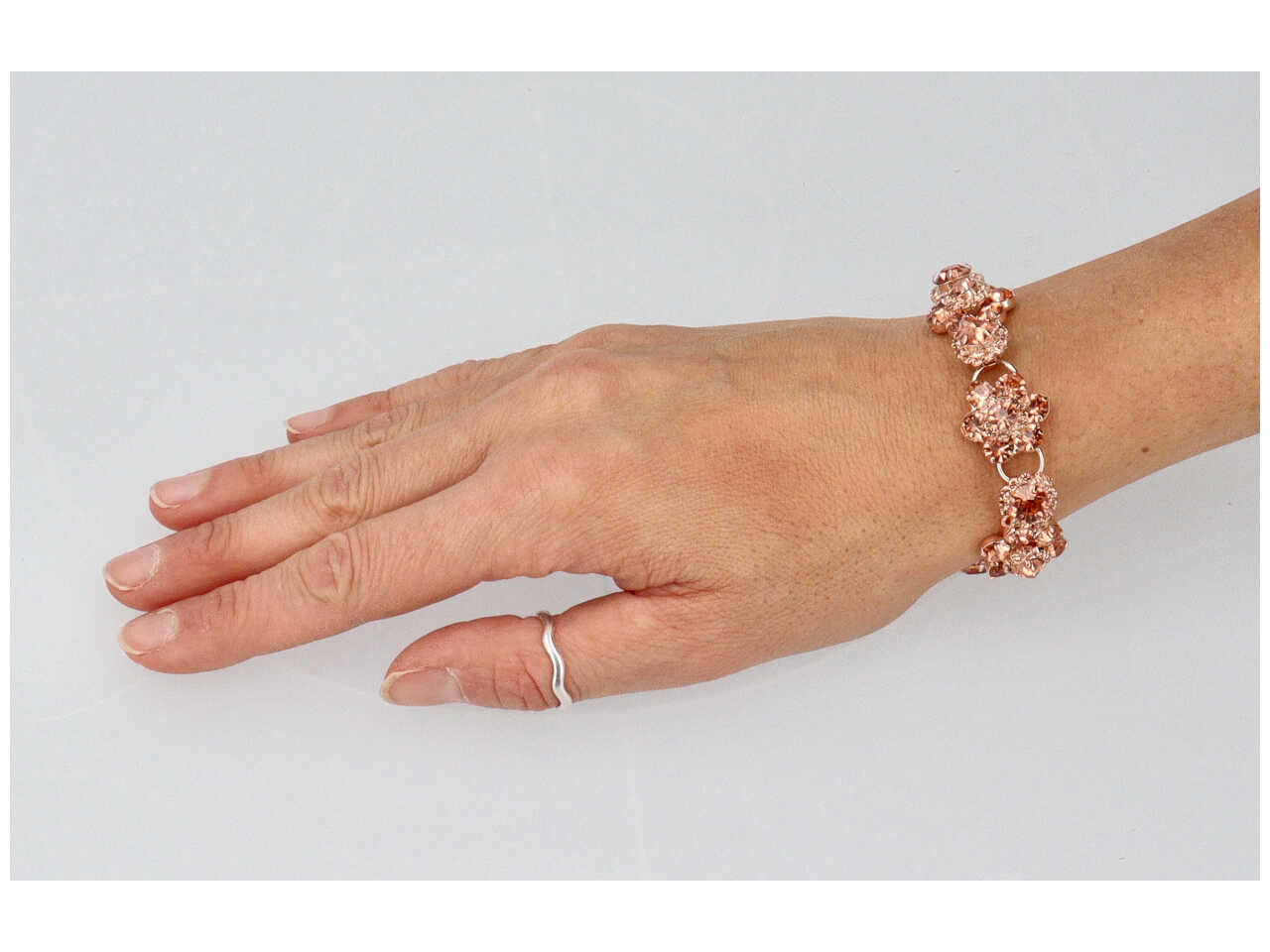 Bracciale fiori con strass 274999