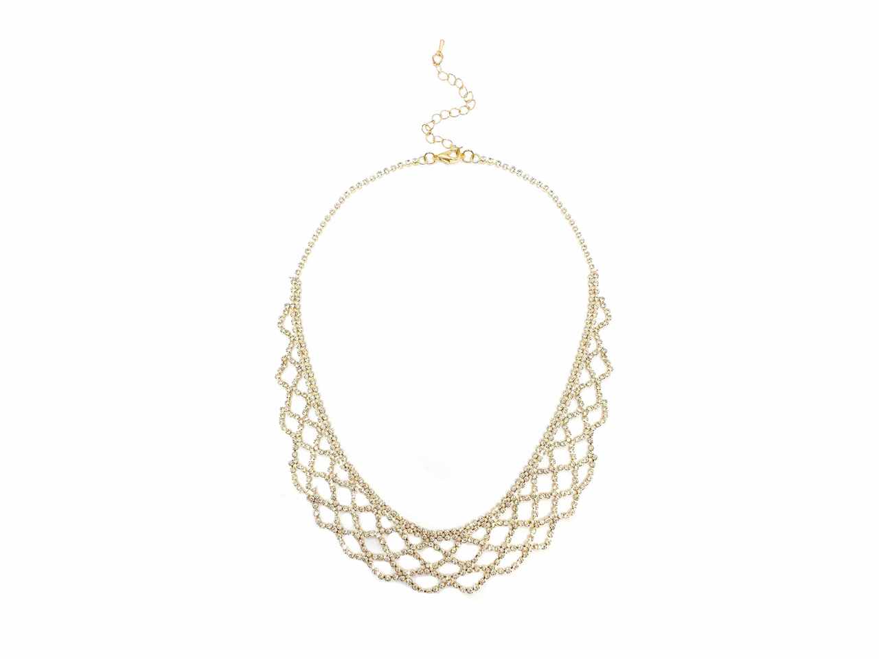 Collana maglia strass oro 275875