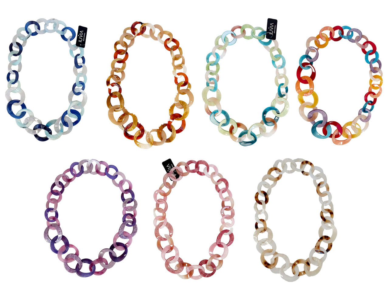 Collana lunga catena in resina 276061