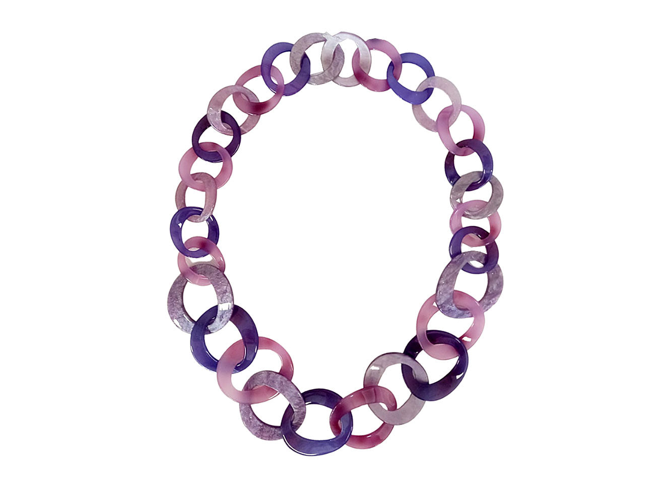 Collana lunga catena in resina 276061