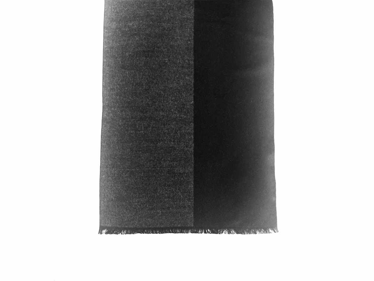 Sciarpa uomo nera 30x180cm con fantasia a doppia fascia