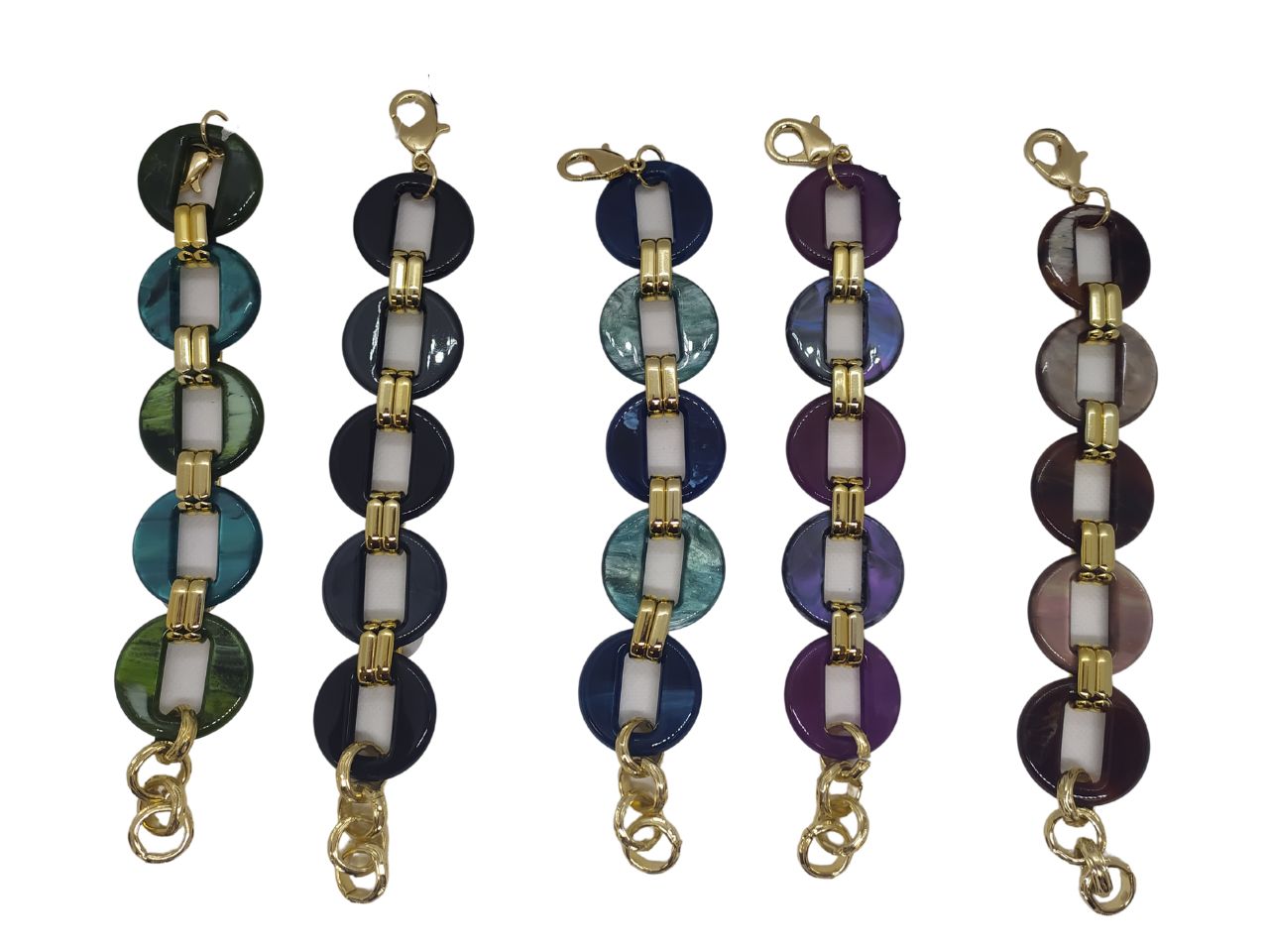 Bracciali in resina multicerchi