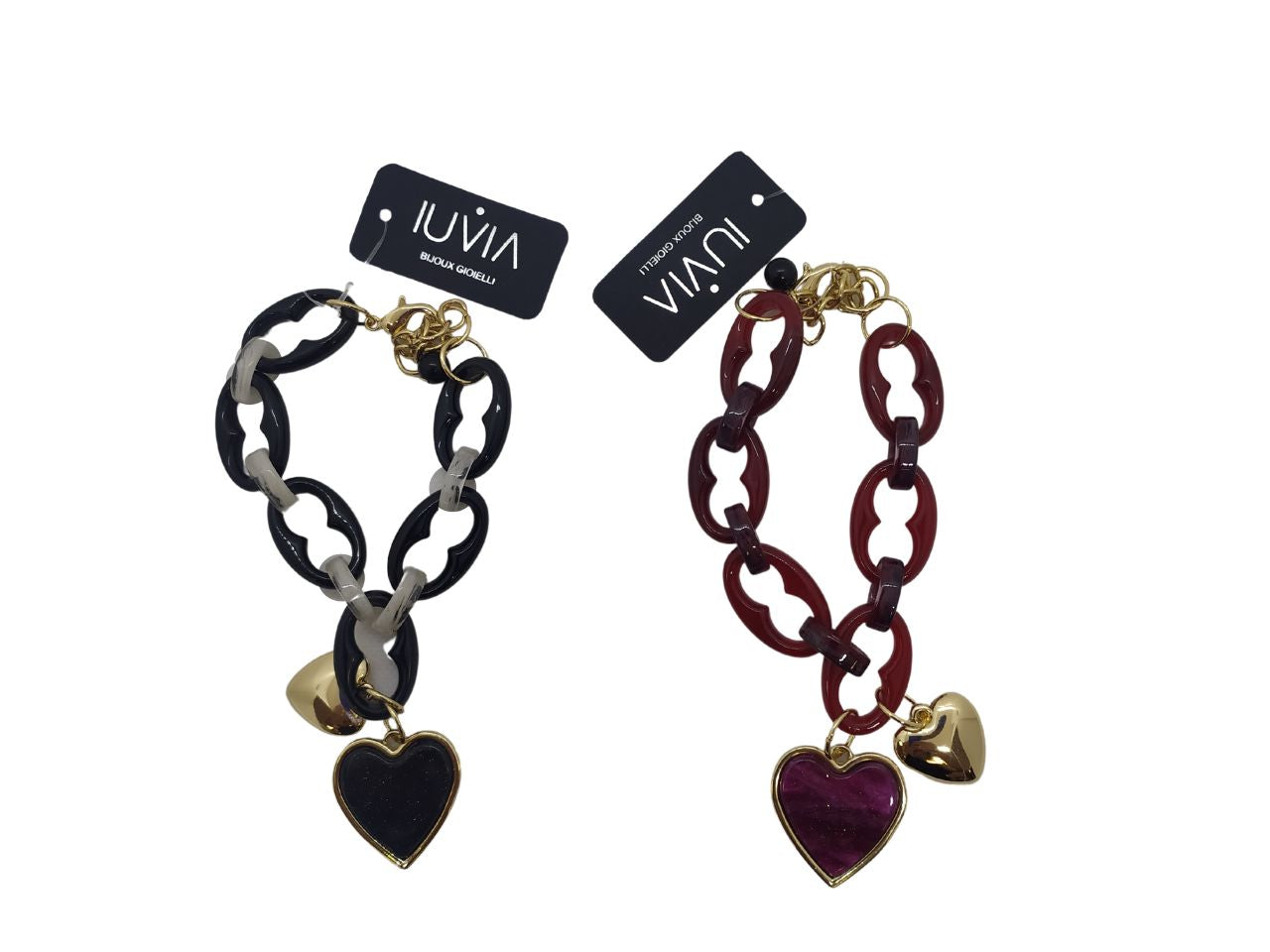 Bracciale in resina con catena