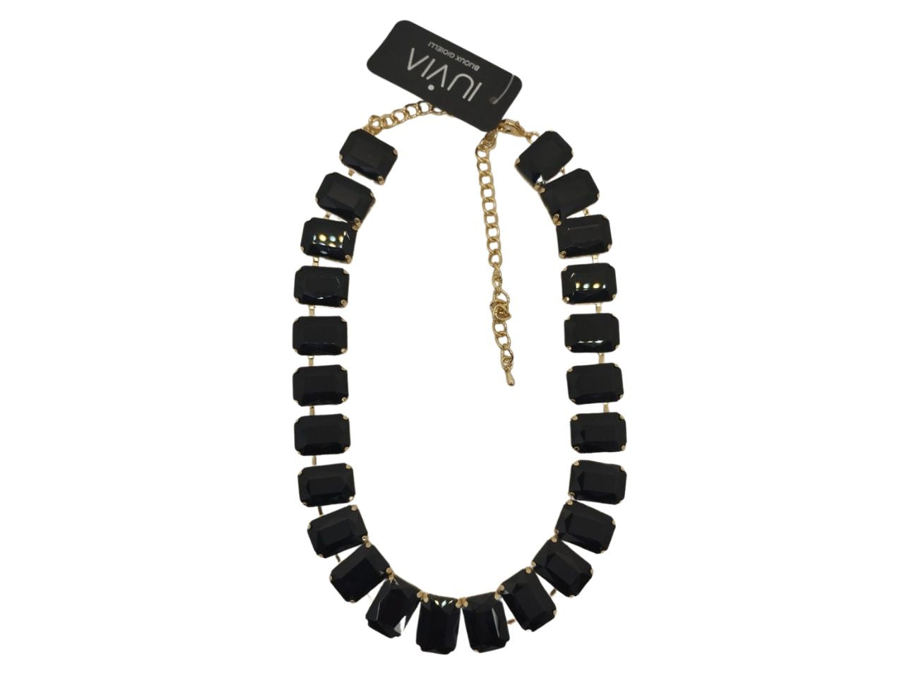 Collana corta con zirconi