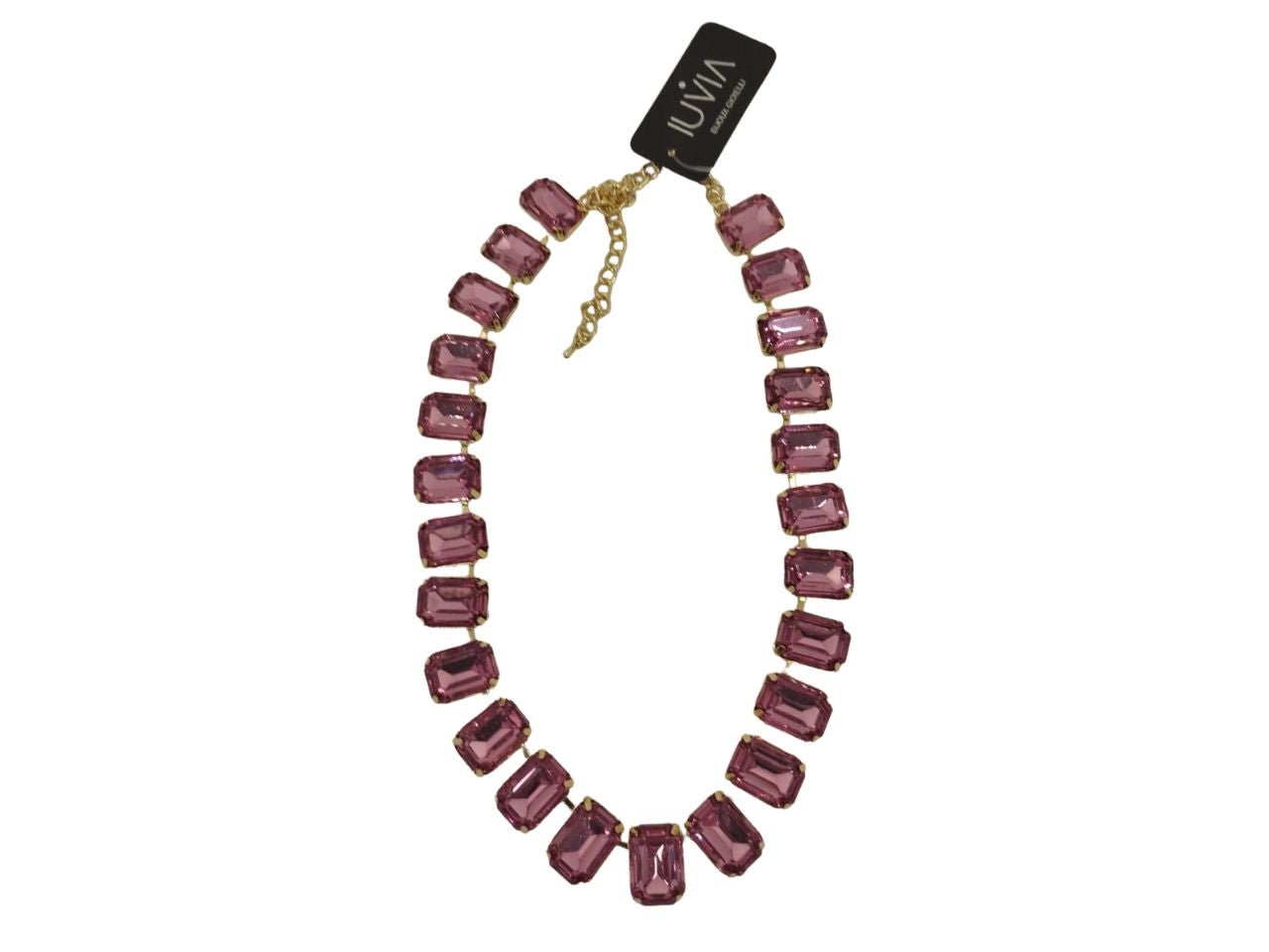 Collana corta con zirconi