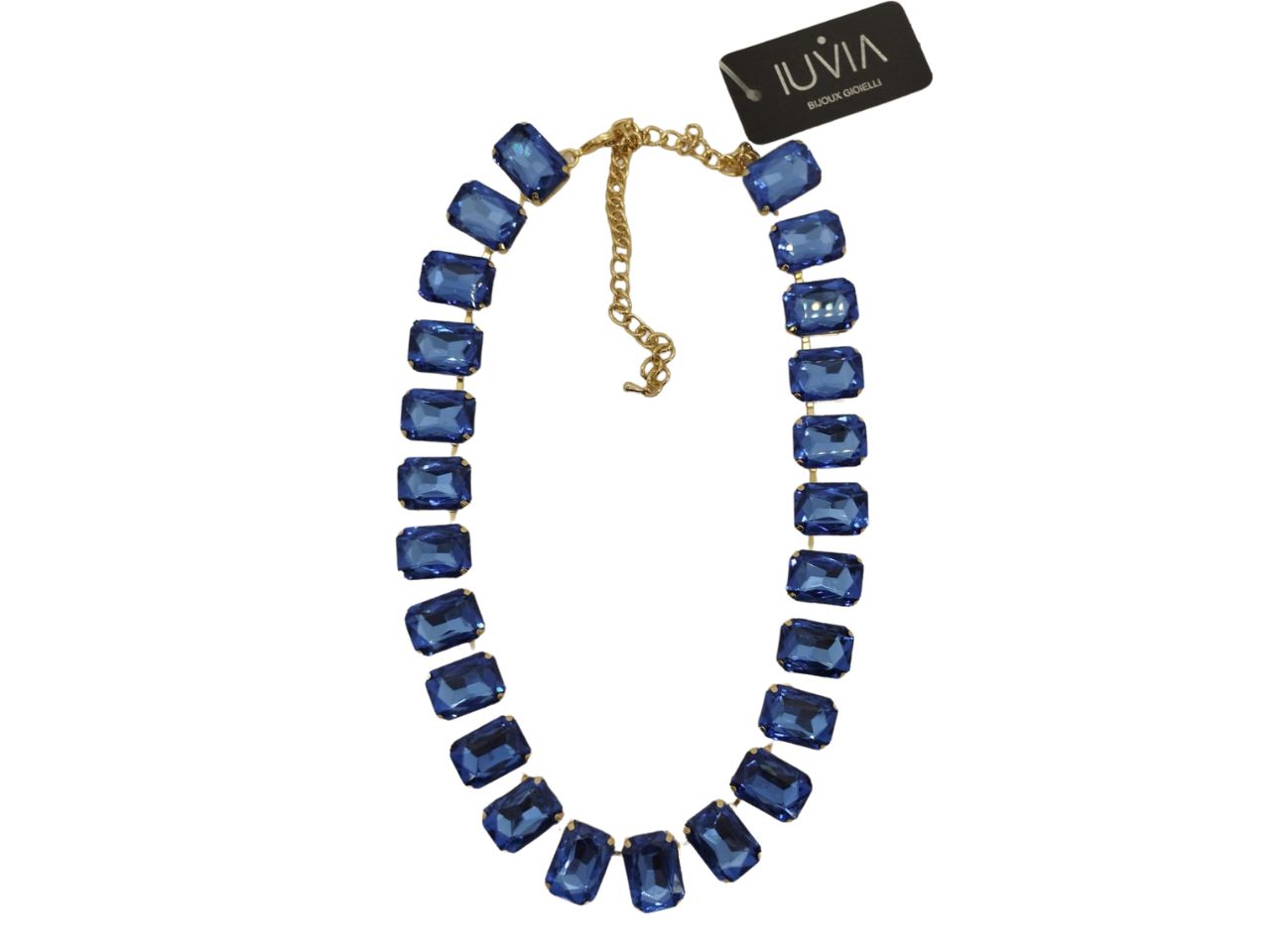 Collana corta con zirconi