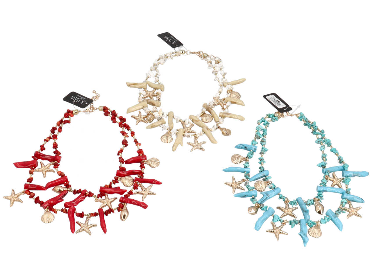 Collana corta doppio giro c/st