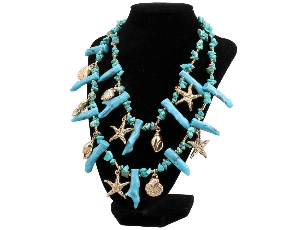 Collana corta doppio giro c/st
