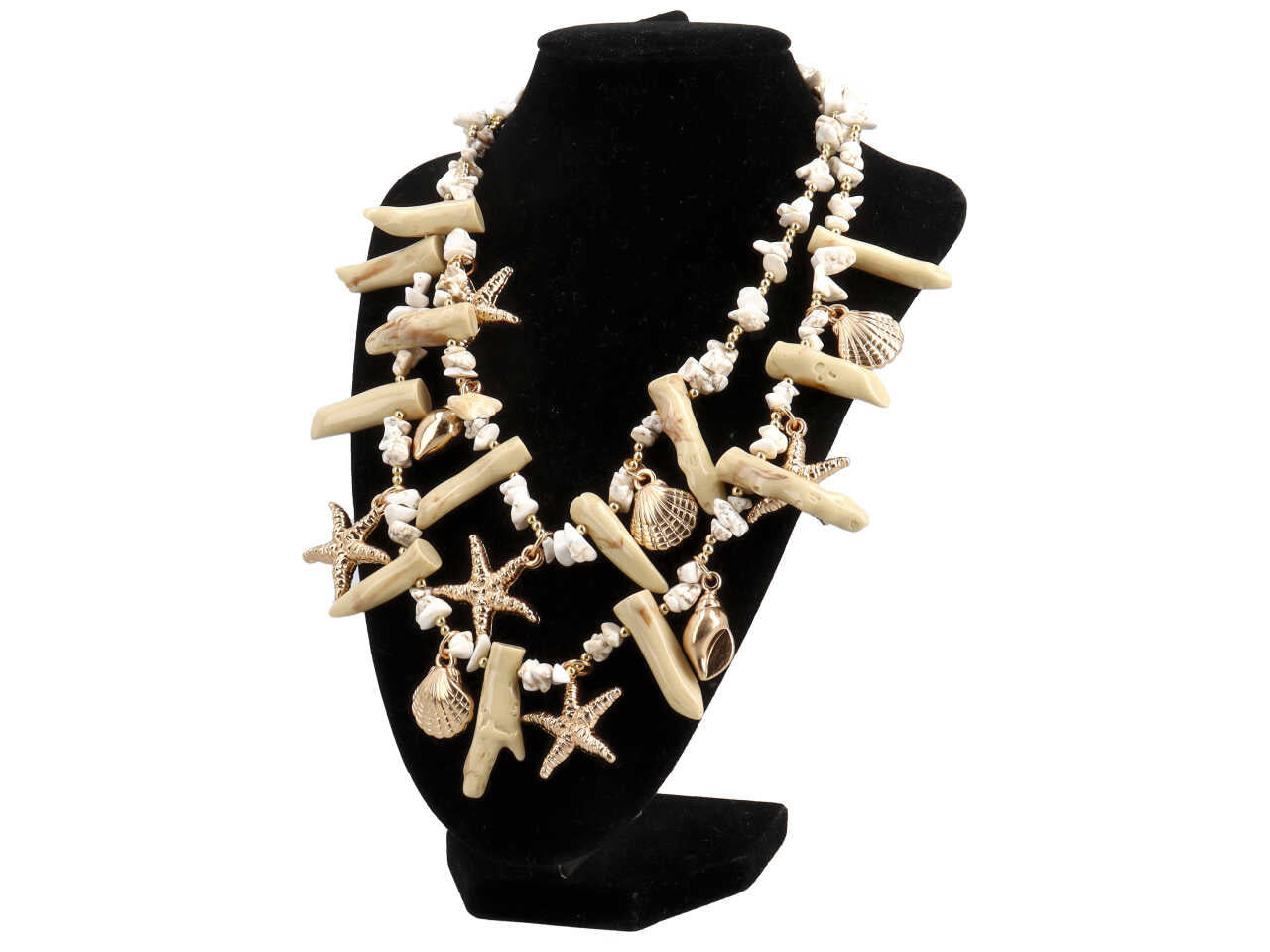 Collana corta doppio giro c/st