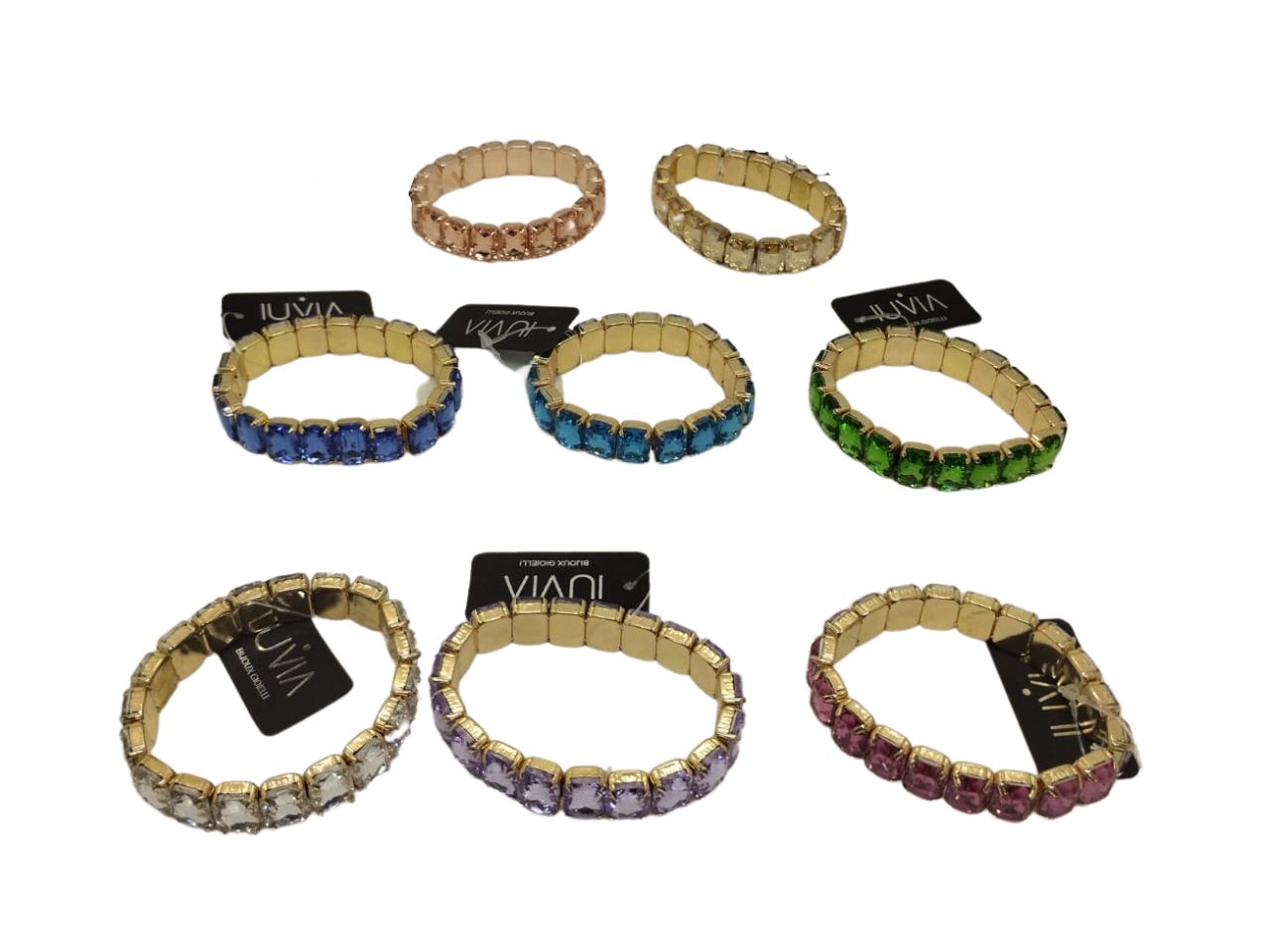 Bracciale elastico con pietre
