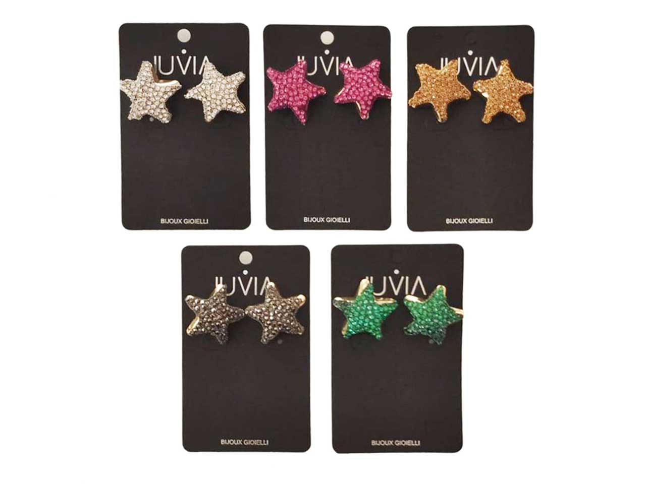 Orecchini stella con strass