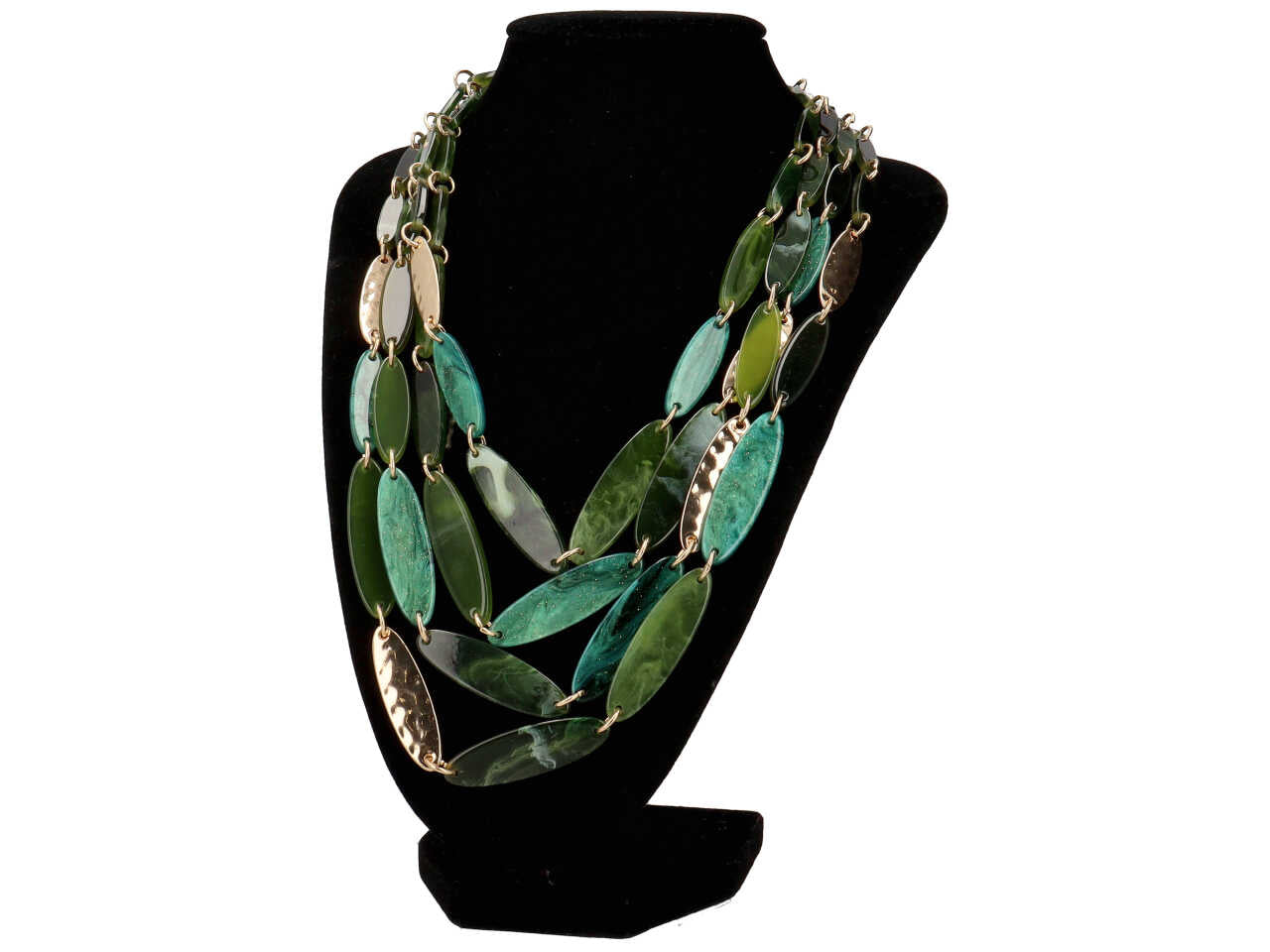 Collana corta multifilo