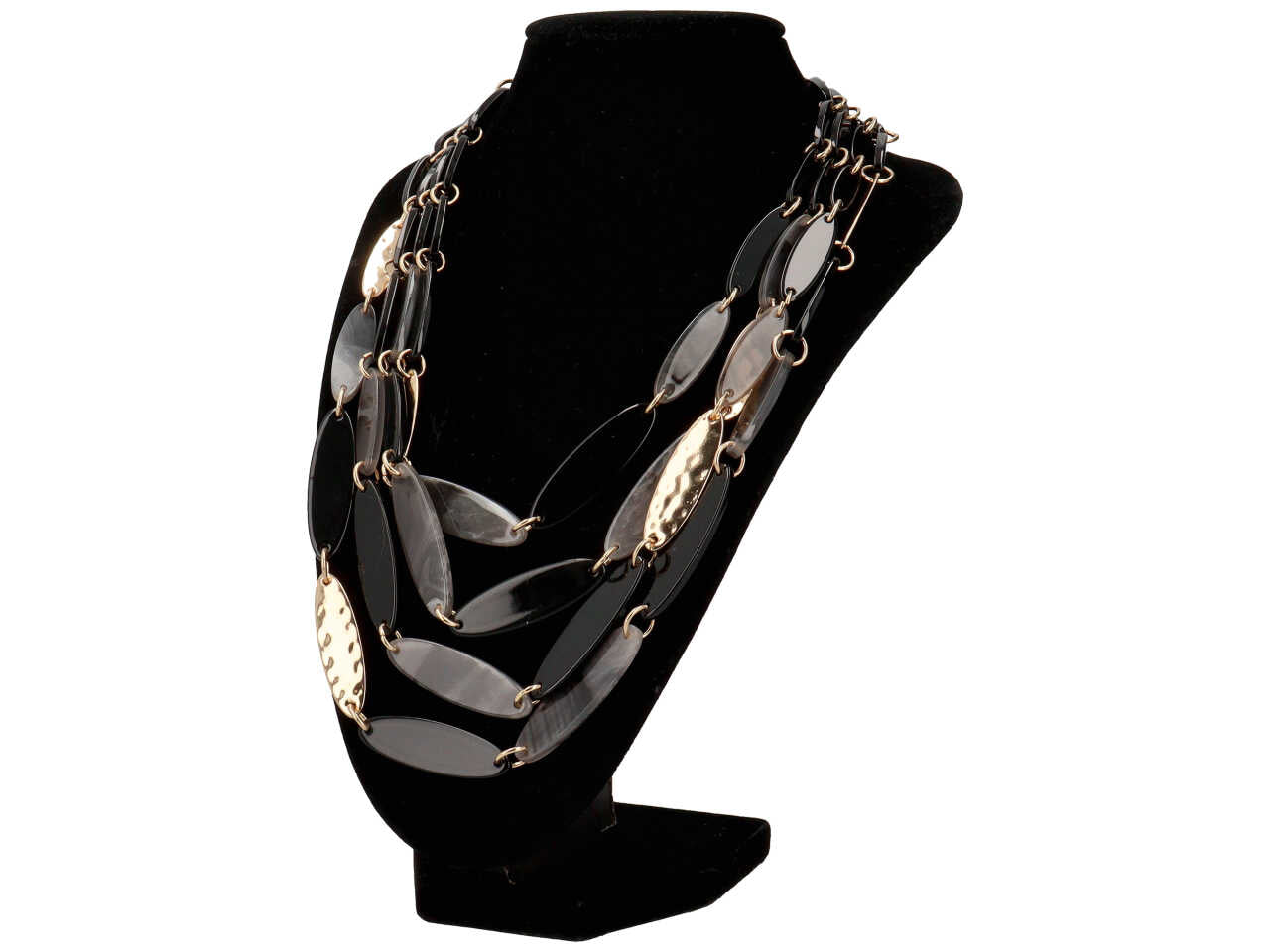 Collana corta multifilo