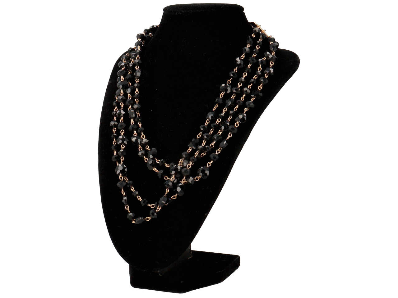 Collana multifilo cristallo
