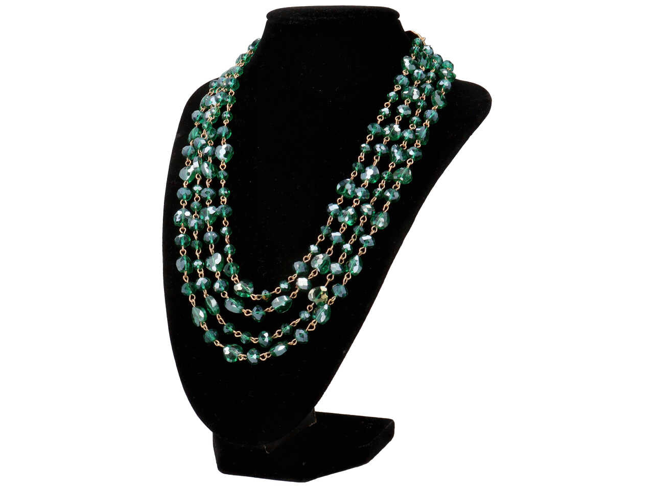 Collana multifilo cristallo
