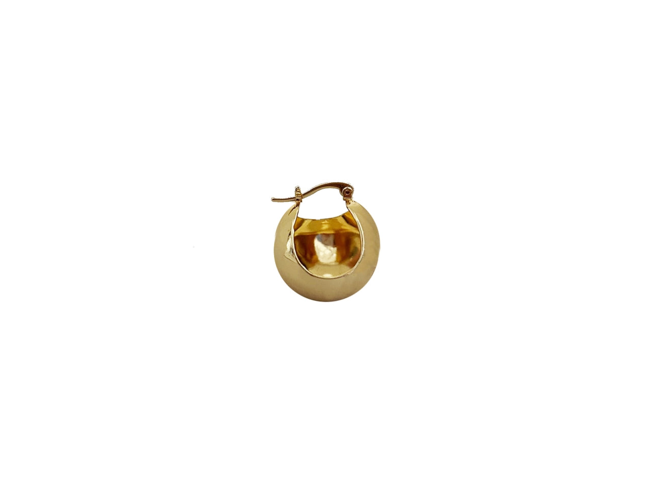 Orecchini a sfera liscia oro