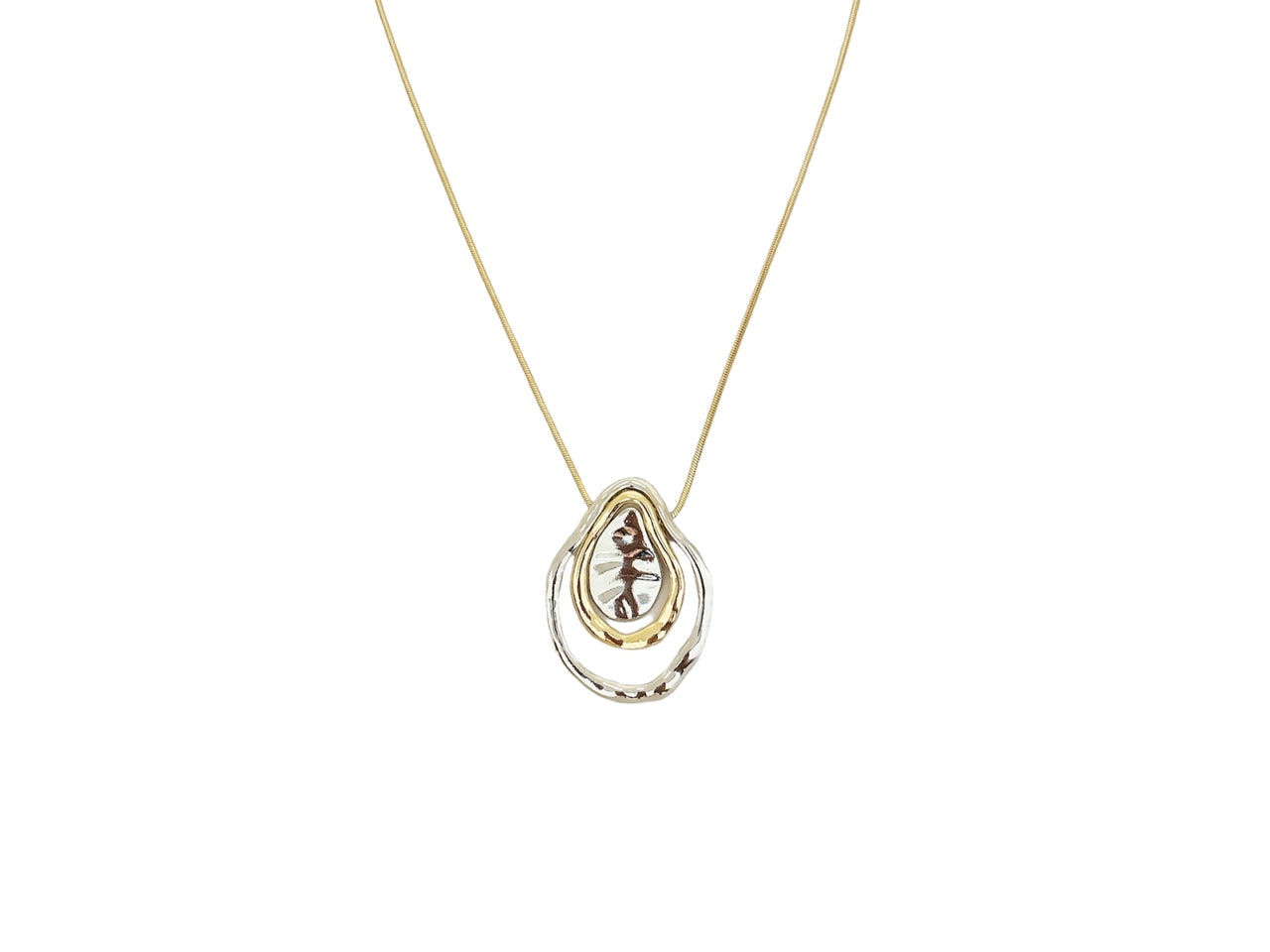 Collana a catena con ciondolo asimmetrico