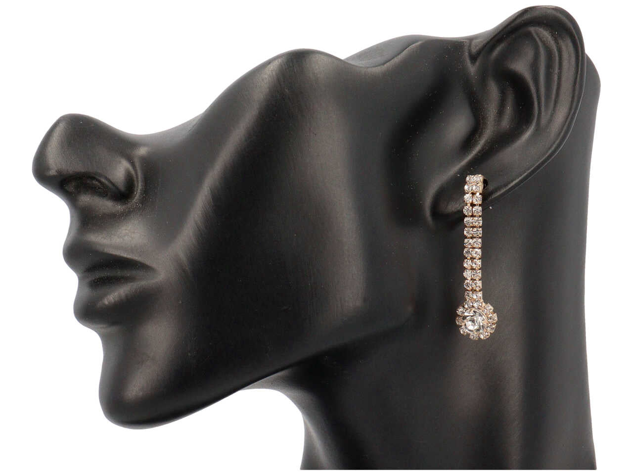 Set collana e orecchini con fiorellini strass crystal
