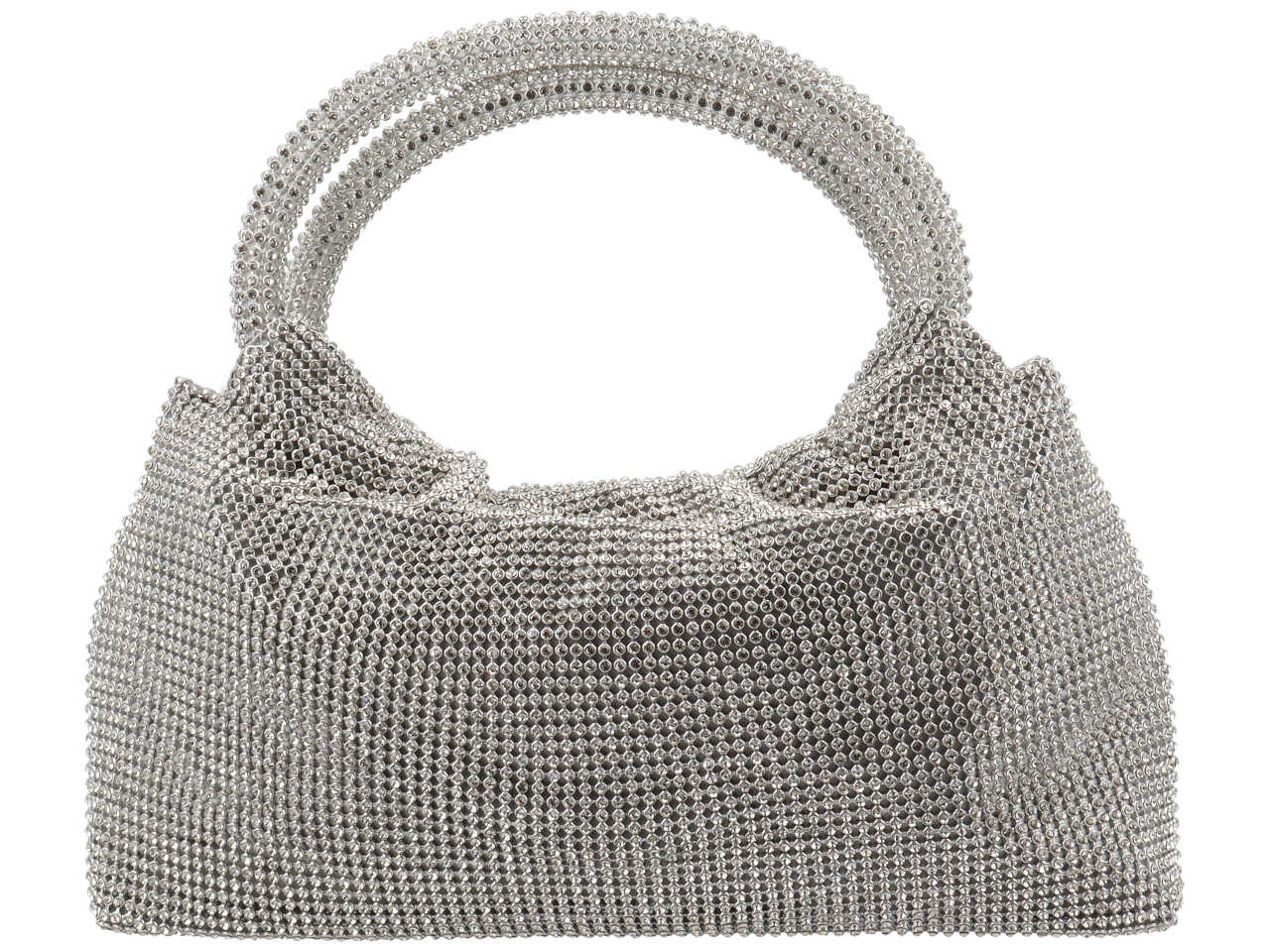 Pochette da sera in tessuto con zirconi - disponibili in vari colori