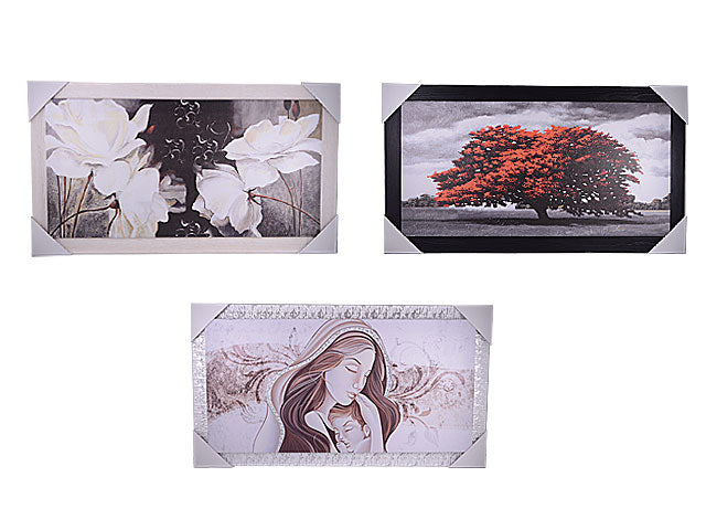 Quadro canvas con cornice 60x120cm