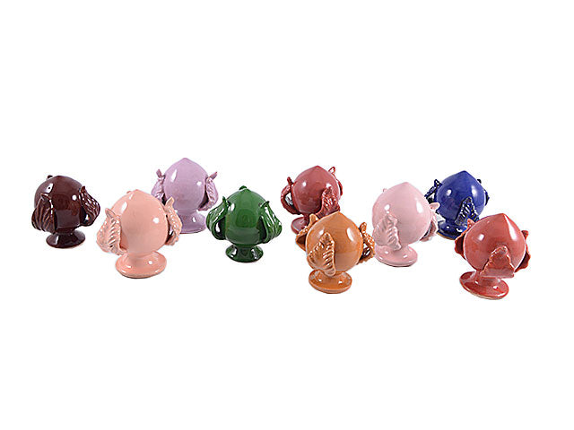 Pomo colorato 10cm artigianale