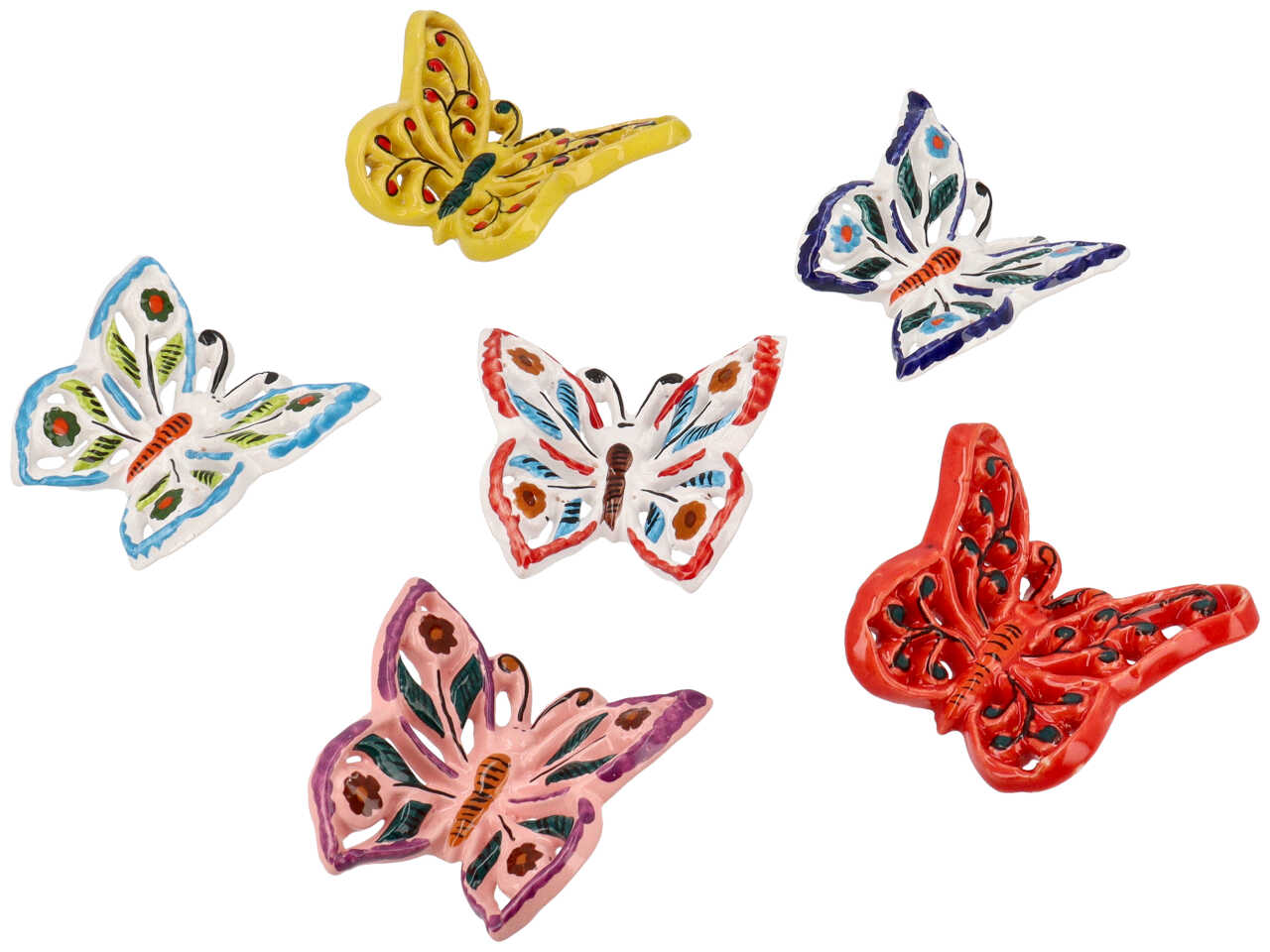 Farfalla artigianale in ceramica