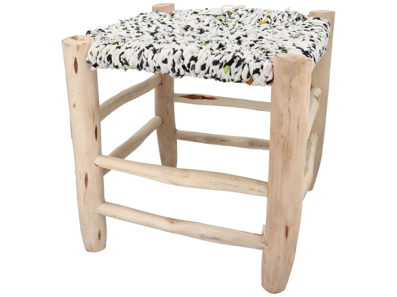 Sgabello con seduta colorata misura 42,4x43,2xH.42cm