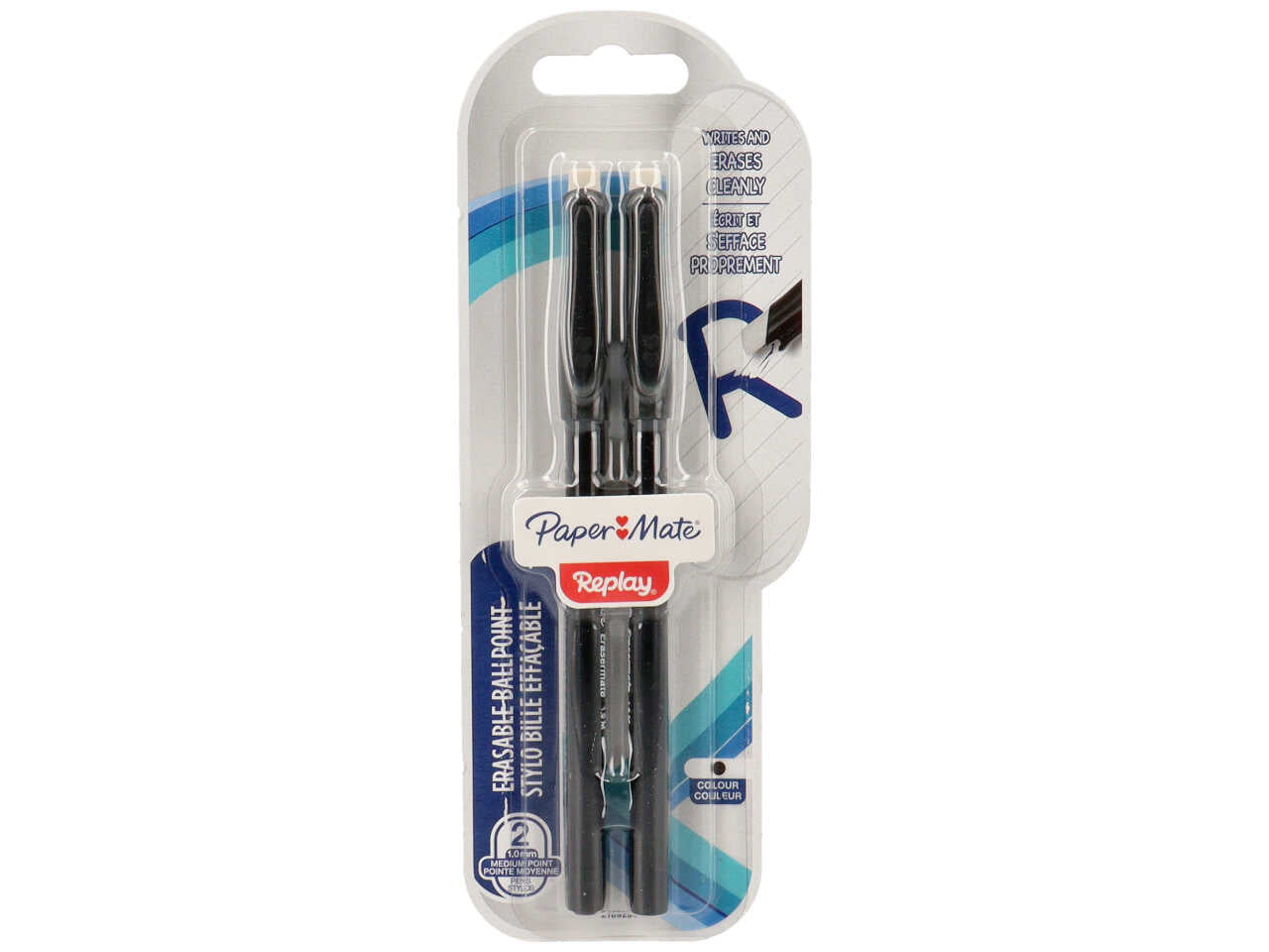 Penne replay cancellabili colore nero confezione da 2 pezzi