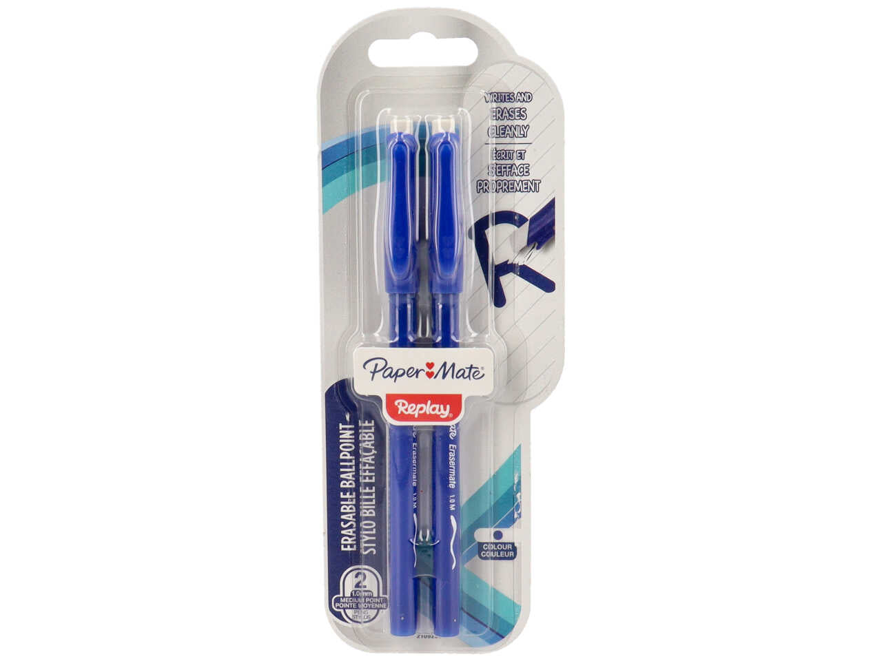 Penne replay cancellabili colore blu confezione da 2 pezzi