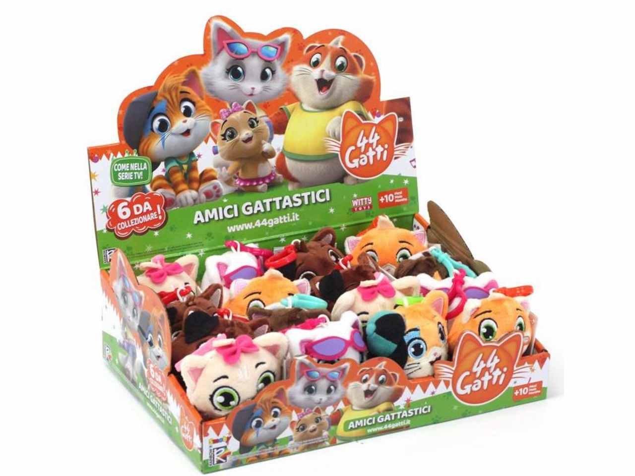 44 gatti peluche portachiavi 7600170111$