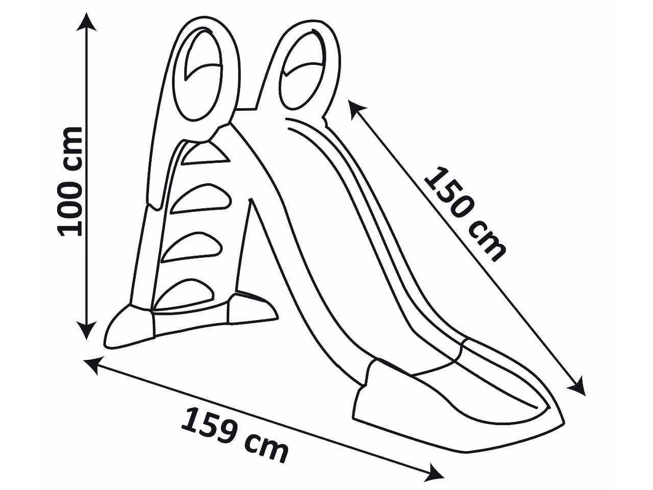 Scivolo water fun 75x125cm 7600310262