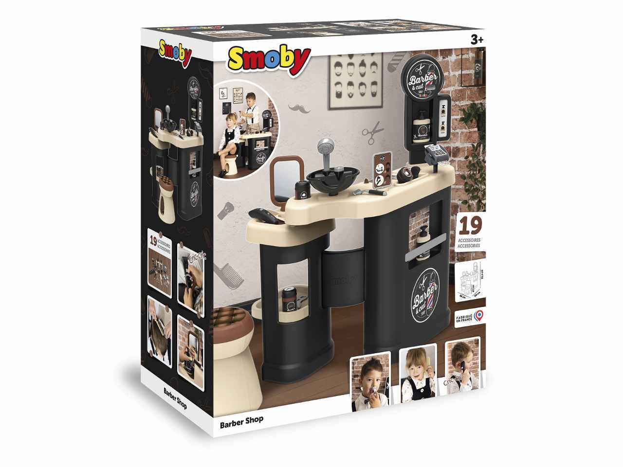Barber Shop 3 Aree Gioco 19 Accessori Smoby