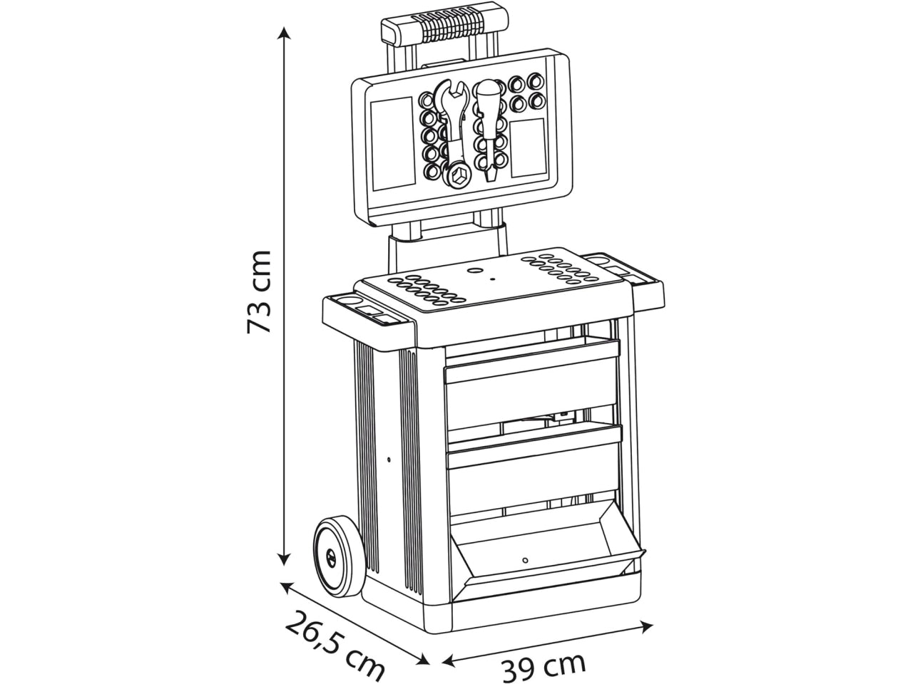 Spidey workshop cart carrello del fai da te con auto da costruire
