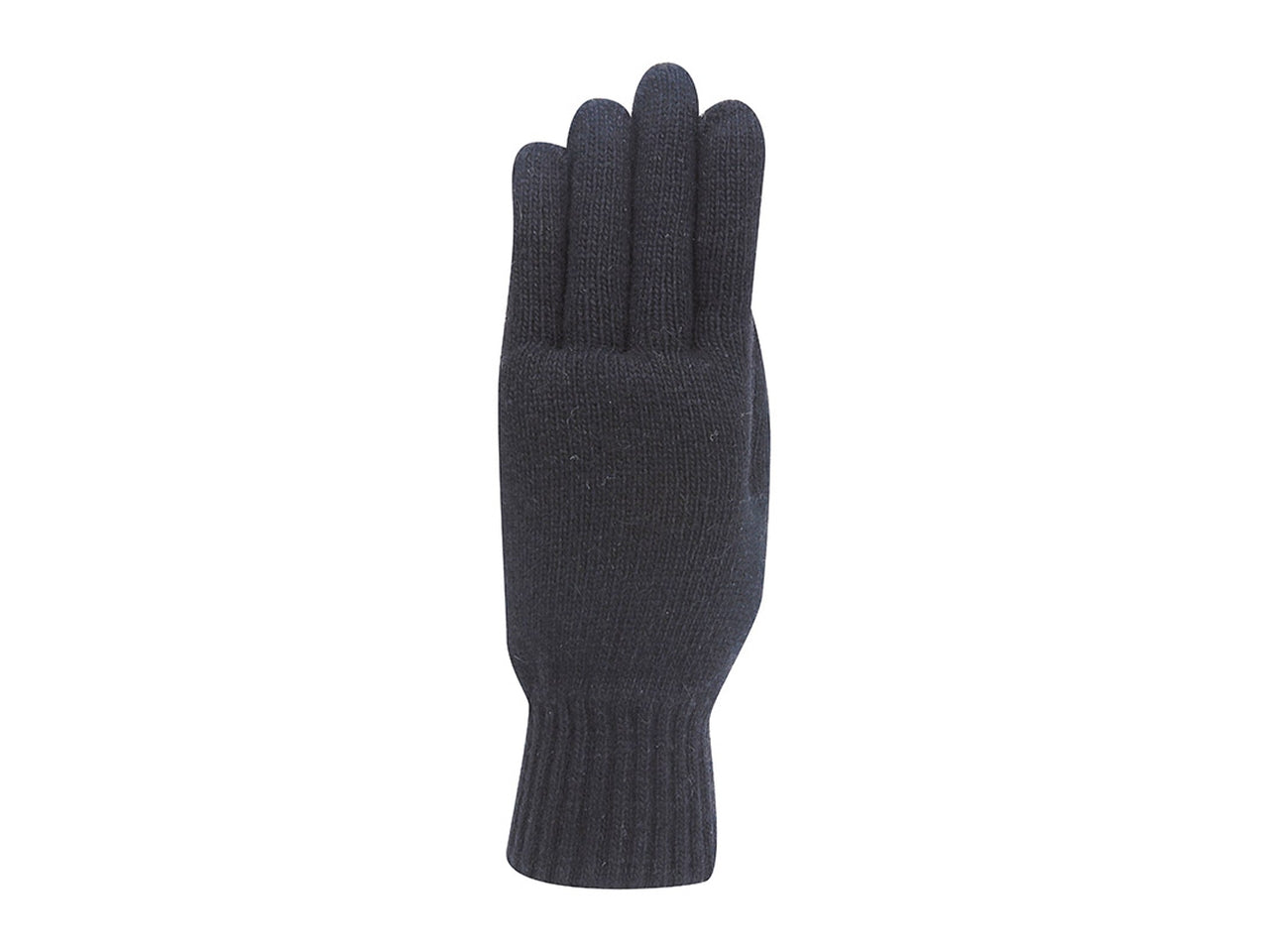 Guanto misto lana unito da donna colore nero