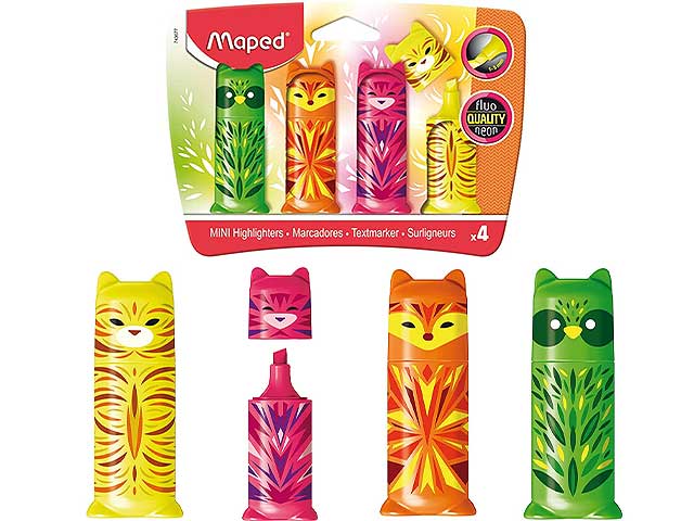 Evidenziatore pocket fluo mini friends
