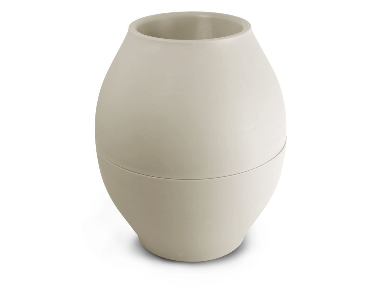 Vaso diabolo antiriversamento colore grigio misura 17,5x15x8cm