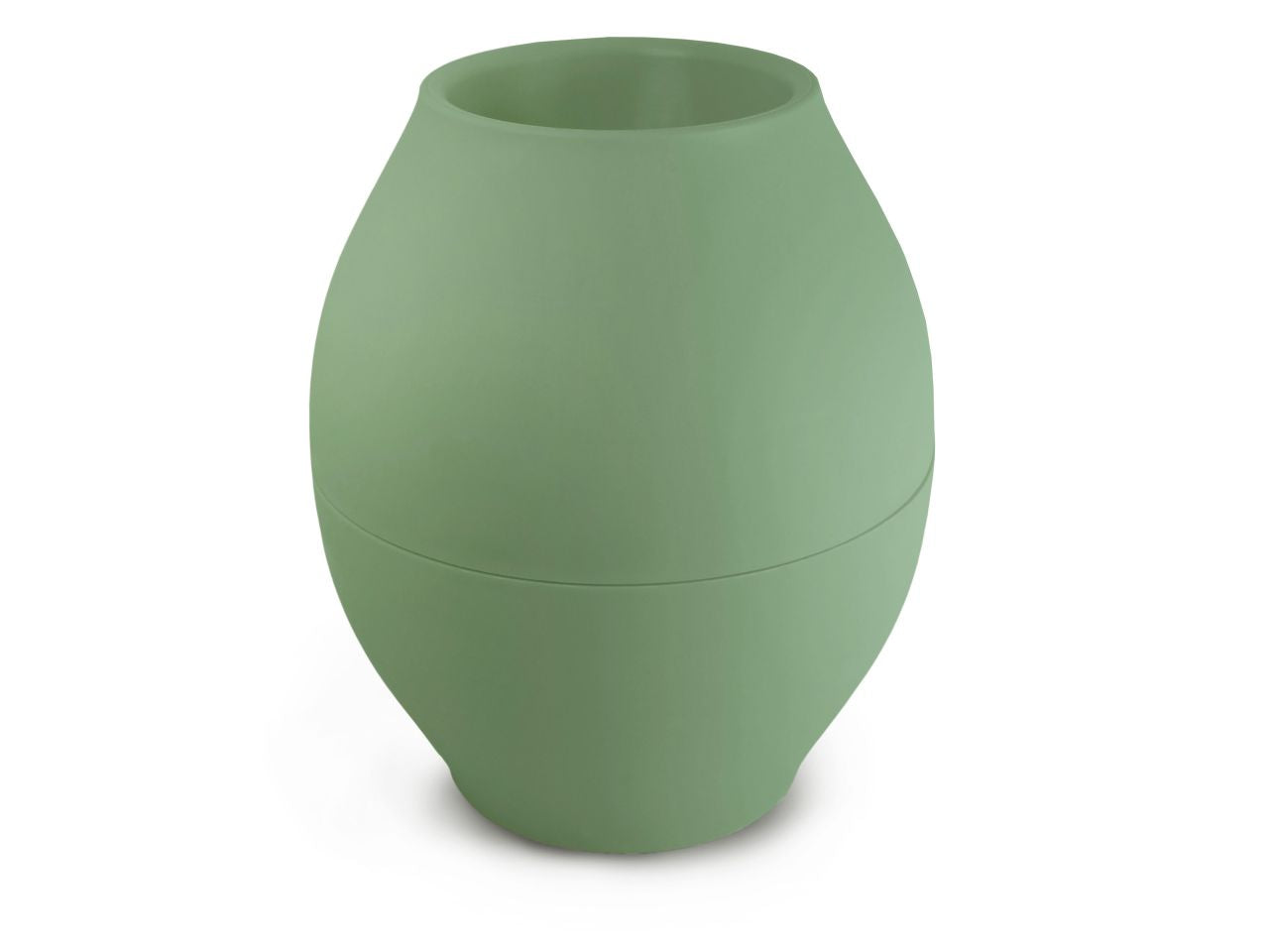 Vaso diabolo antiriversamento colore verde salvia misura 17,5x15x8cm