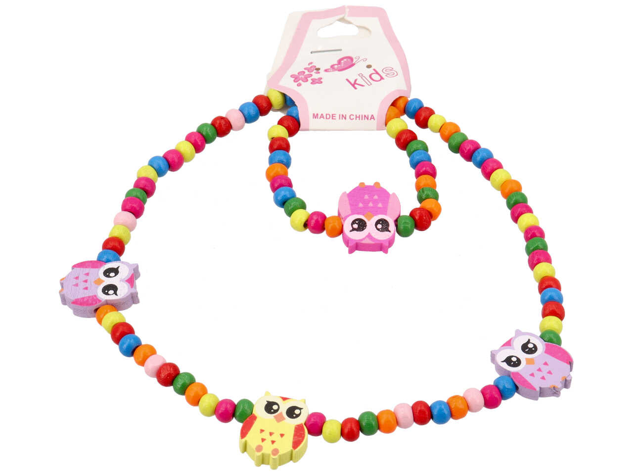 Collana con bracciale in plastica da bimba