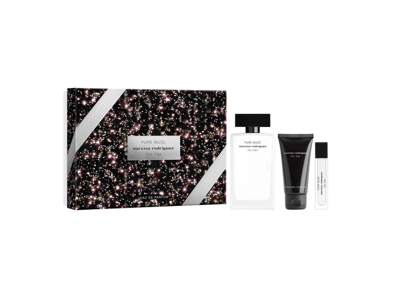 Conafetto donna Narciso Rodriguez pure musc edp 100 ml, edp 10 ml e crema corpo 50 ml $