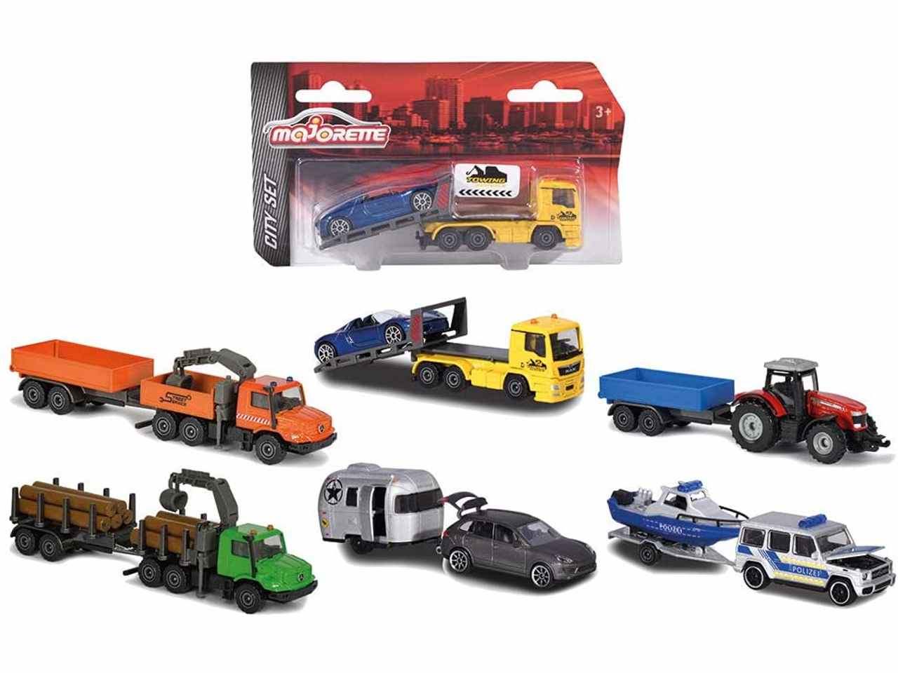 Veicoli con rimorchio Scala 1:64 Majorette