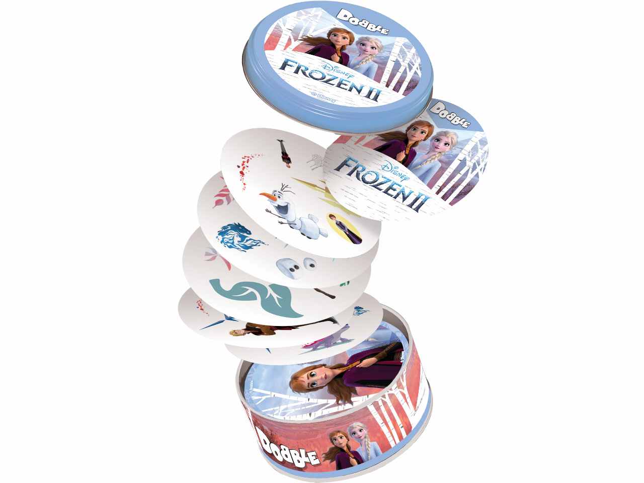 Dobble Frozen: Intrattenimento Familiare con i Personaggi di Frozen, per 2-8 Partecipanti, Dai 4 Anni in su, Versione Italiana - Asmodee