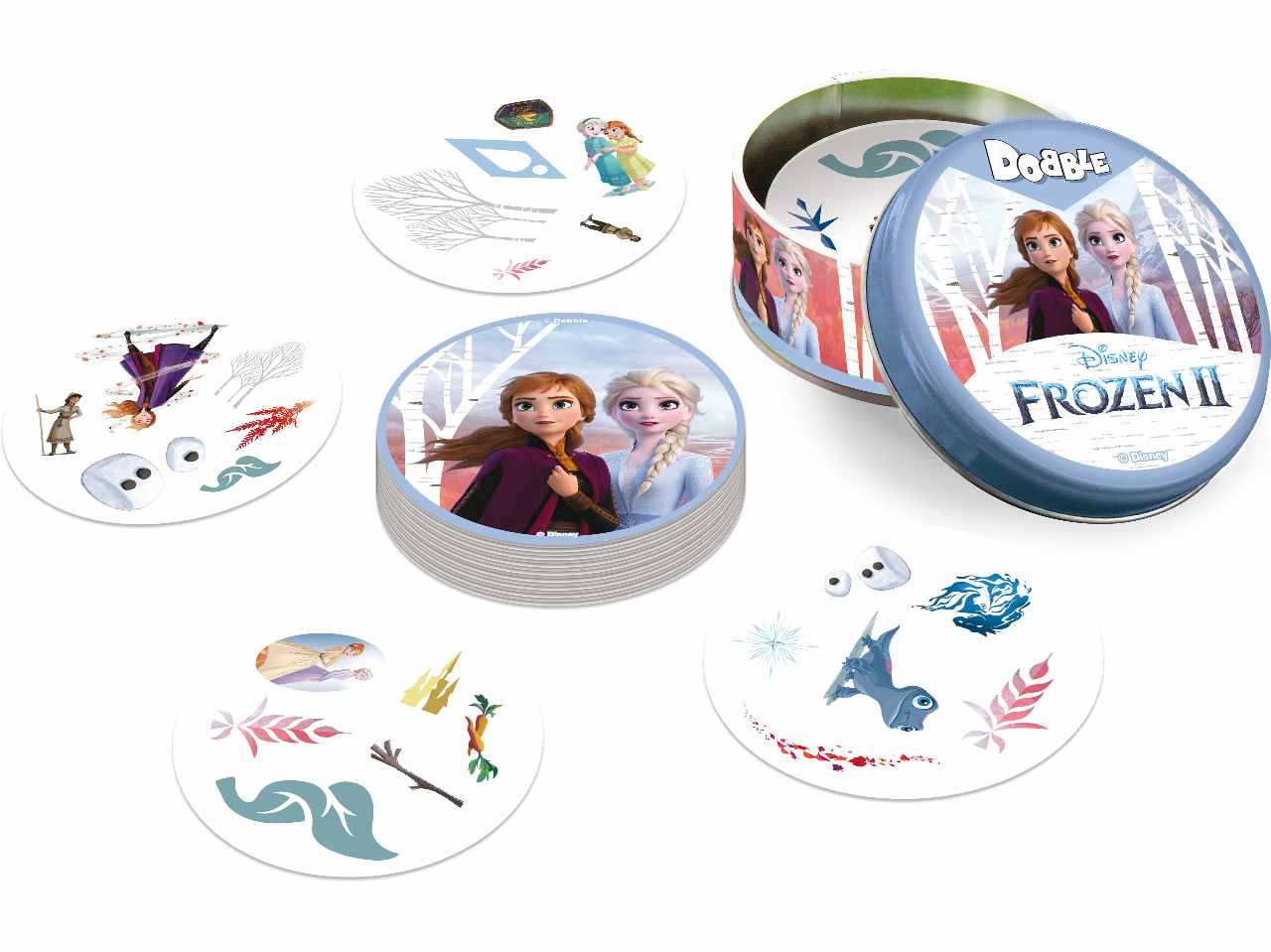Dobble Frozen: Intrattenimento Familiare con i Personaggi di Frozen, per 2-8 Partecipanti, Dai 4 Anni in su, Versione Italiana - Asmodee
