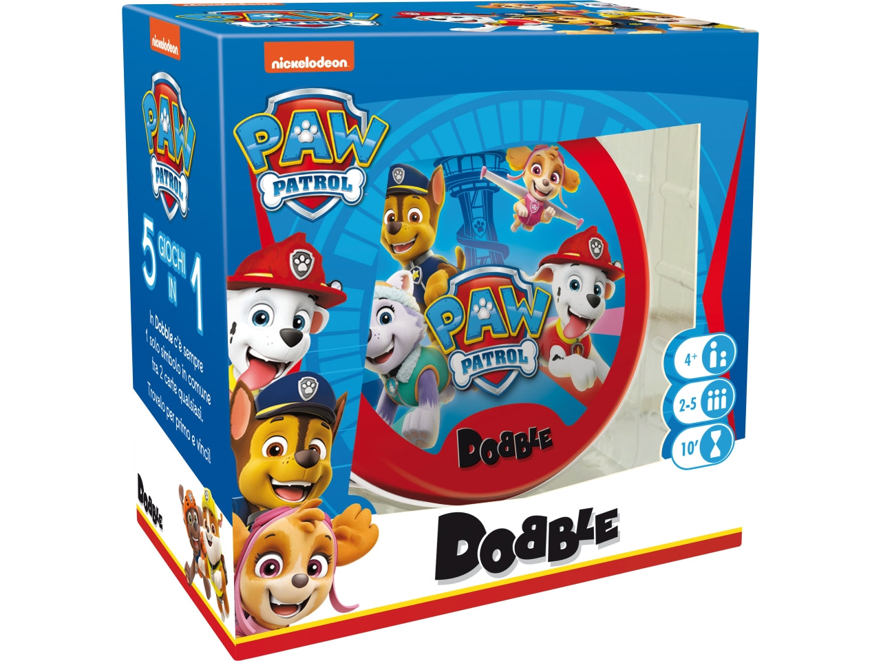Dobble Paw Patrol: Gioco Familiare Entusiasmante con i Cuccioli di Paw Patrol, per 2-8 Partecipanti, Dai 4 Anni in su, Versione Italiana - Asmodee