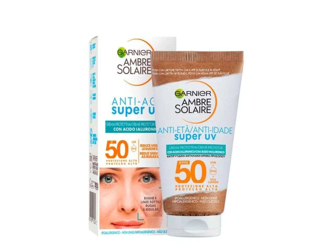 Ambra solaire super uv crema viso anti age fps50+ 50ml