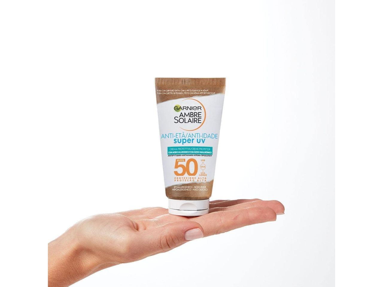 Ambra solaire super uv crema viso anti age fps50+ 50ml